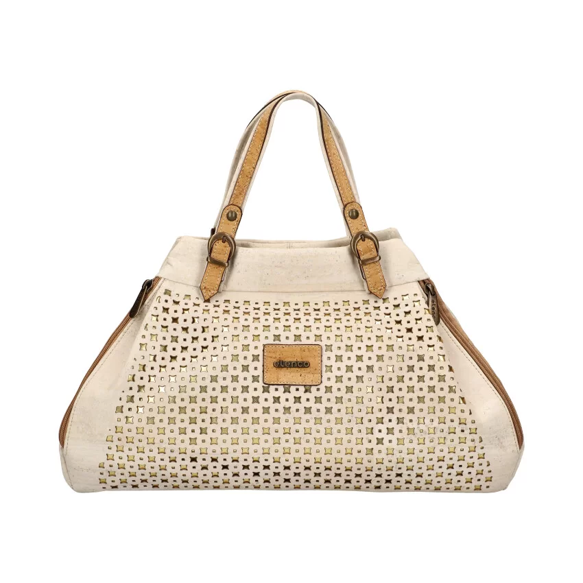 Cork handbag EL004041 - WHITE - ModaServerPro