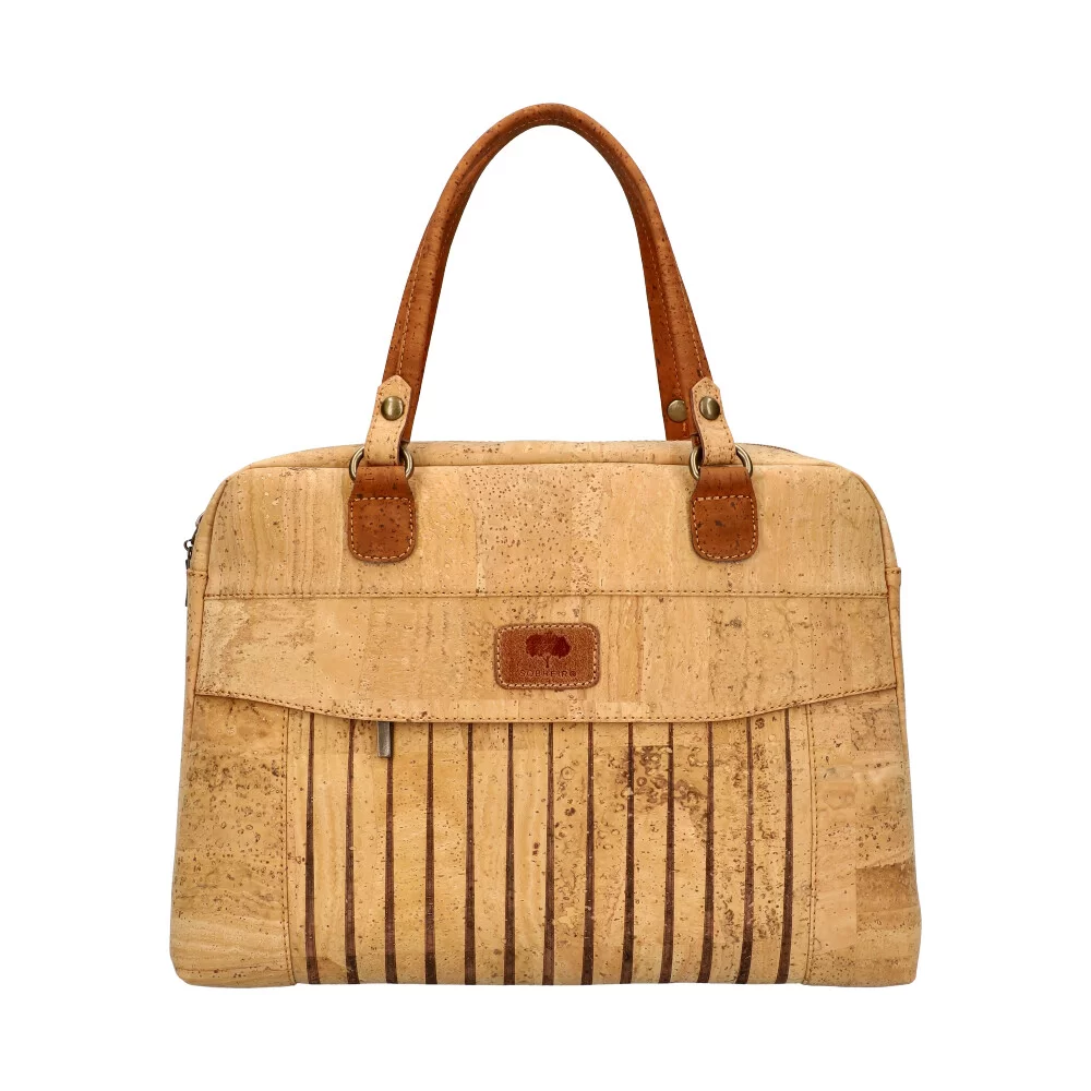 Cork handbag MAF062 - BROWN - ModaServerPro