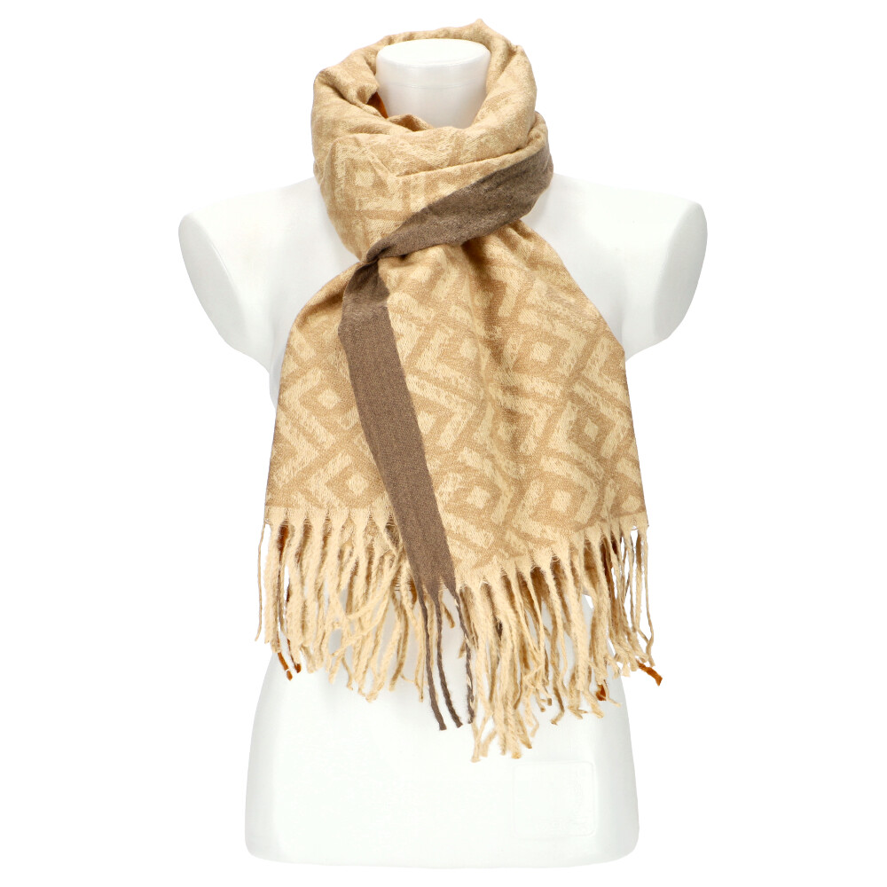 Woman winter scarf HW59089 BEIGE ModaServerPro