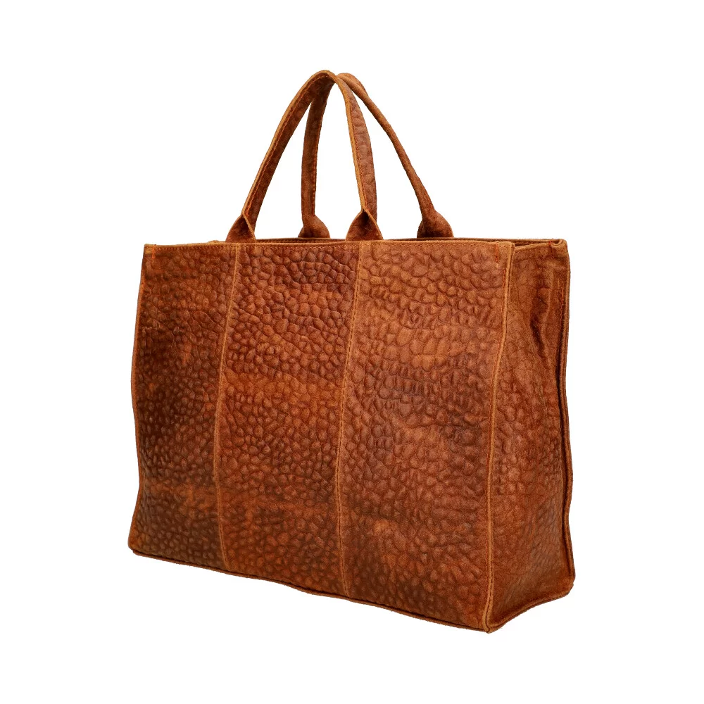 Leather handbag 0724 - BROWN - ModaServerPro
