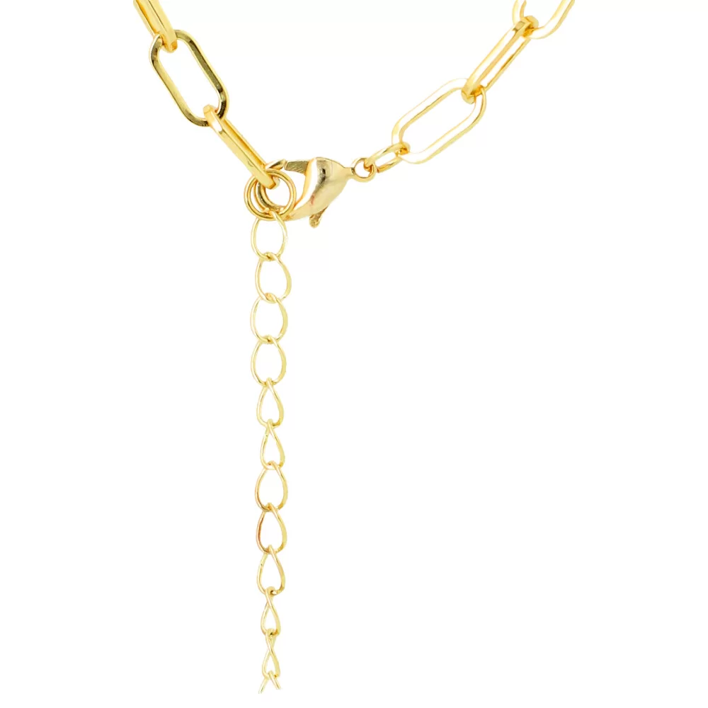Women's rhodium-plated gold necklace 24122840 - ModaServerPro