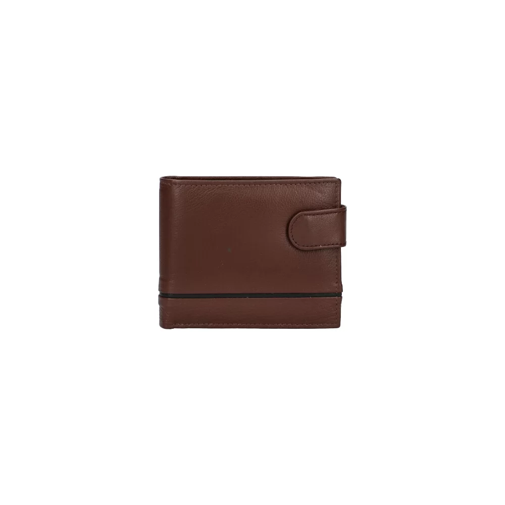 Leather wallet man 2030 - BROWN - ModaServerPro