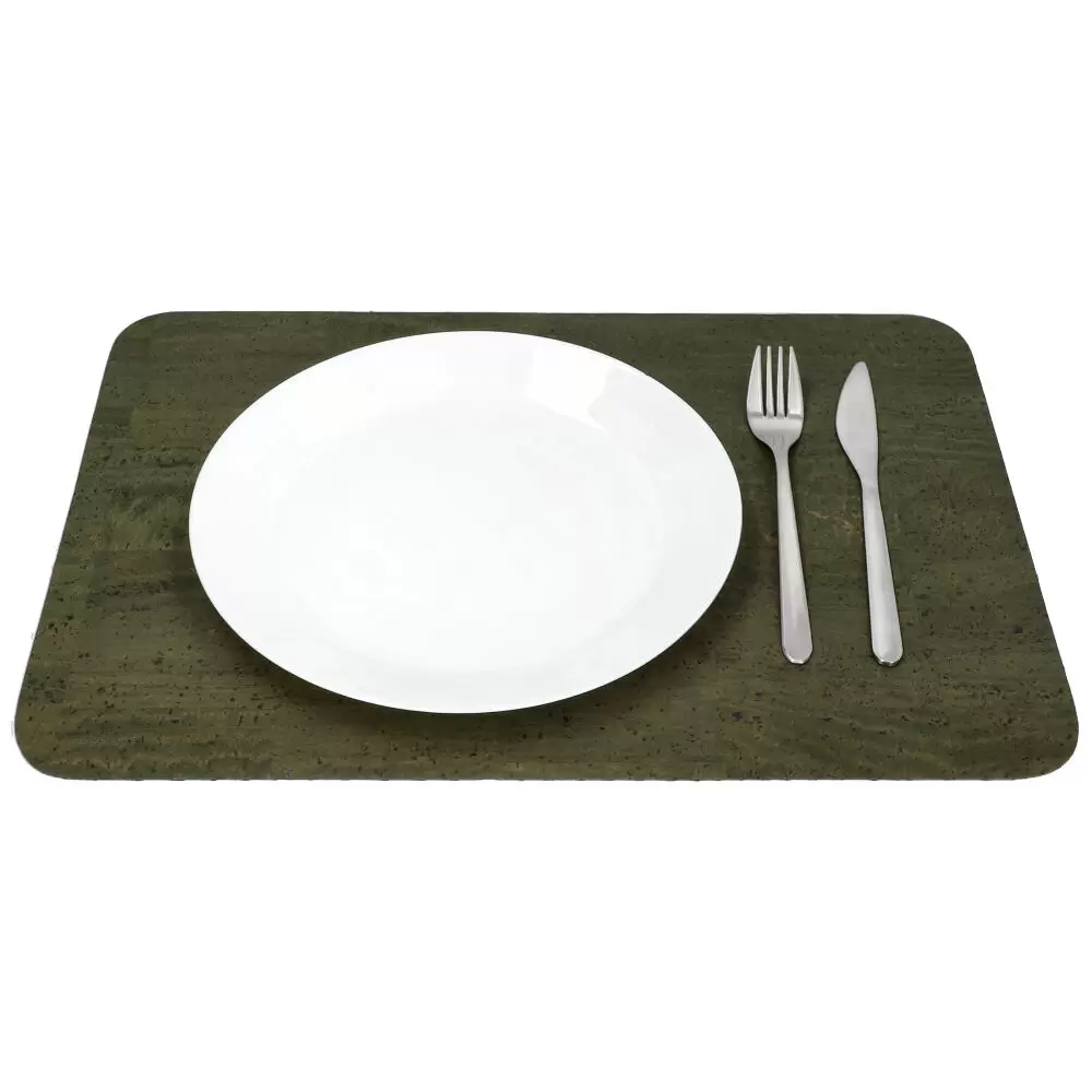 Base para pratos em cortiça MSPM21C - GREEN - ModaServerPro