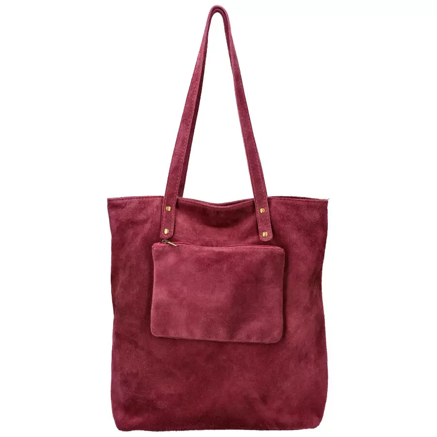 Leather handbag 0817 - PURPLE - ModaServerPro