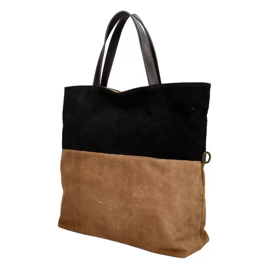 Leather handbag 01252 - BLACK - ModaServerPro