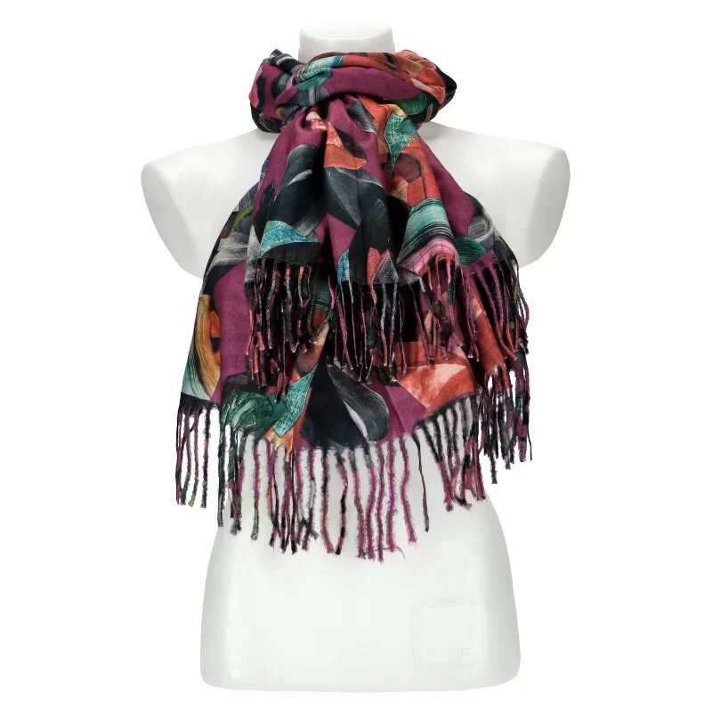 Woman winter scarf X513 - PURPLE - ModaServerPro