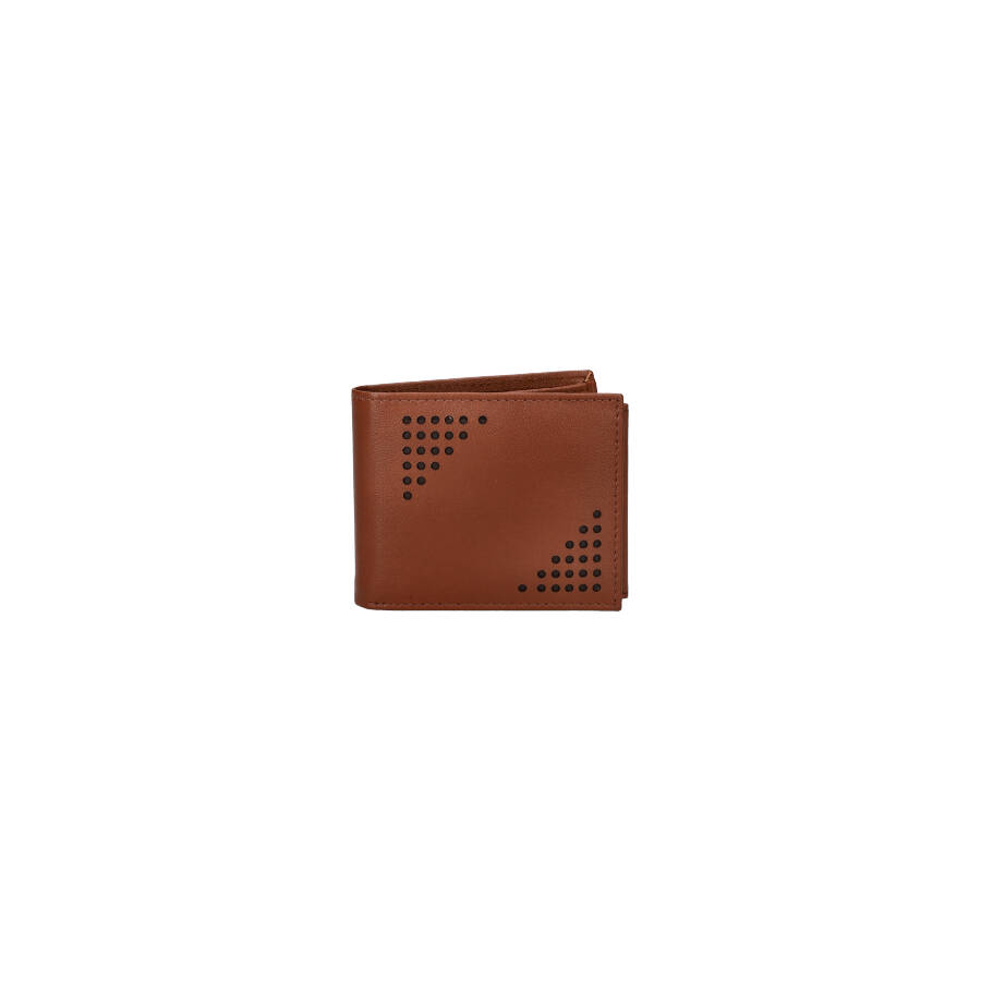 Carteira RFID em pele homem 379179 BROWN ModaServerPro