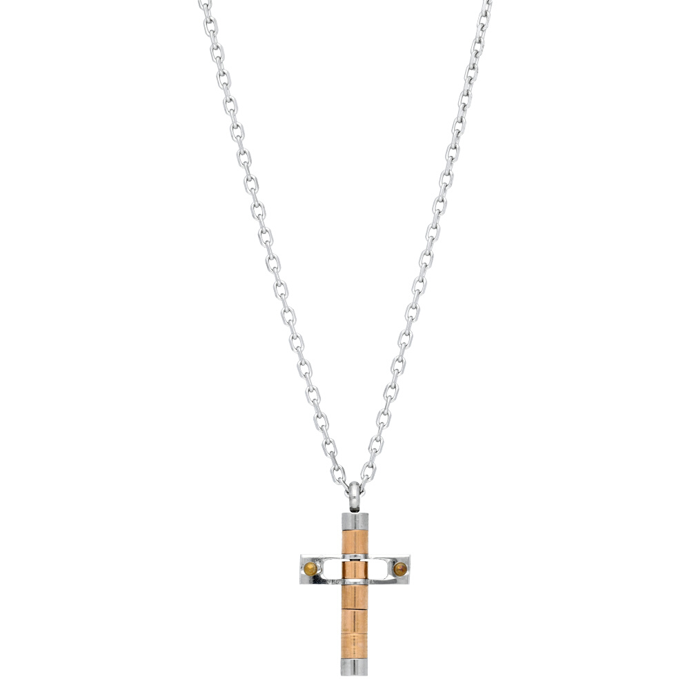 Steel necklace MV170230 - ROSE/GOLD - SacEnGros