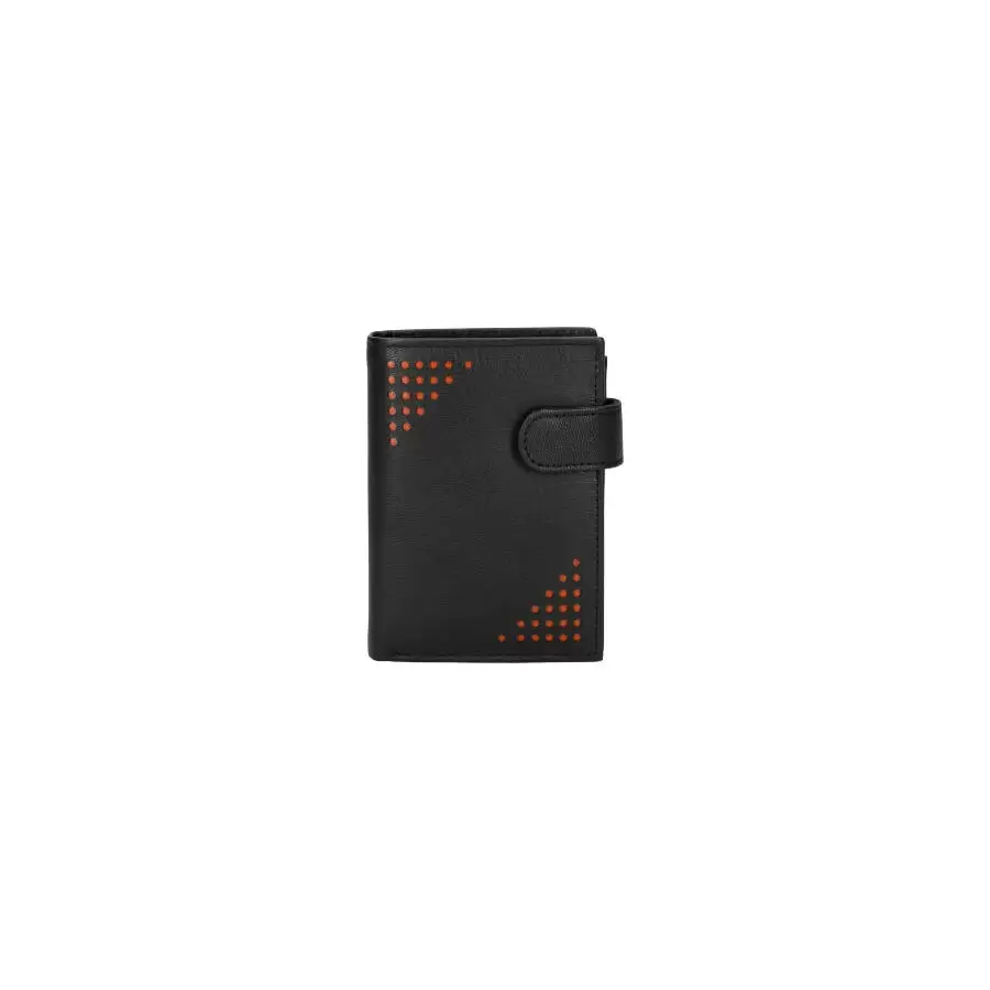 Leather wallet RFID men 378706 - BLACK - ModaServerPro