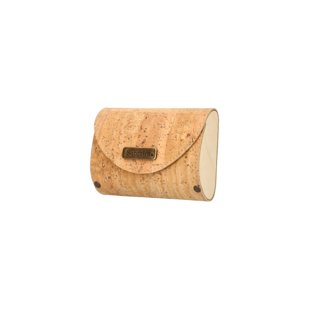 Porta moedas em cortiça e madeira MSMAD01 - ModaServerPro