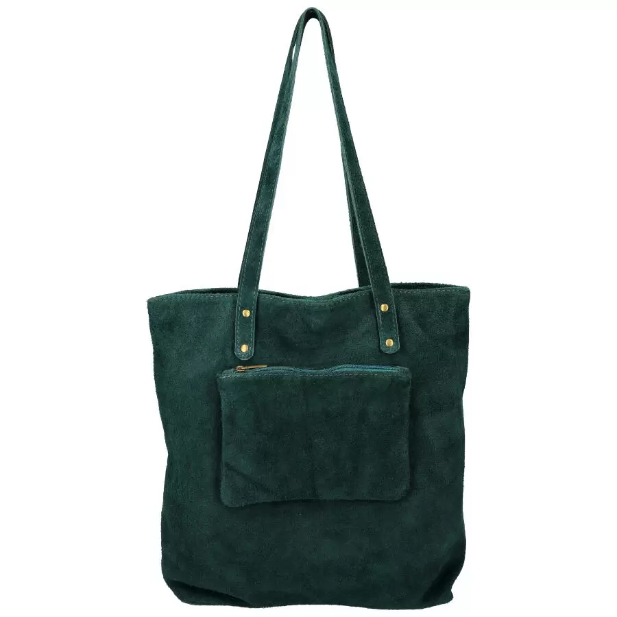 Leather handbag 0817 - BLUE - ModaServerPro