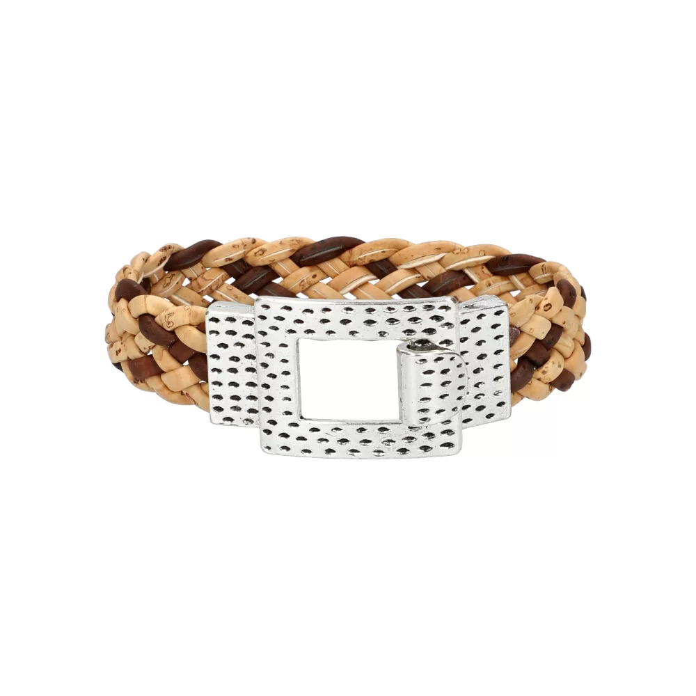 Cork bracelet OG21529 - SILVER - ModaServerPro