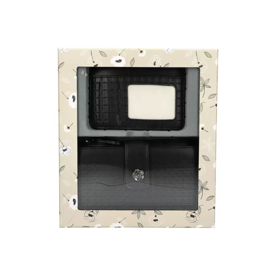 Caixa + Carteira + Porta moedas AH8001 - BLACK - ModaServerPro