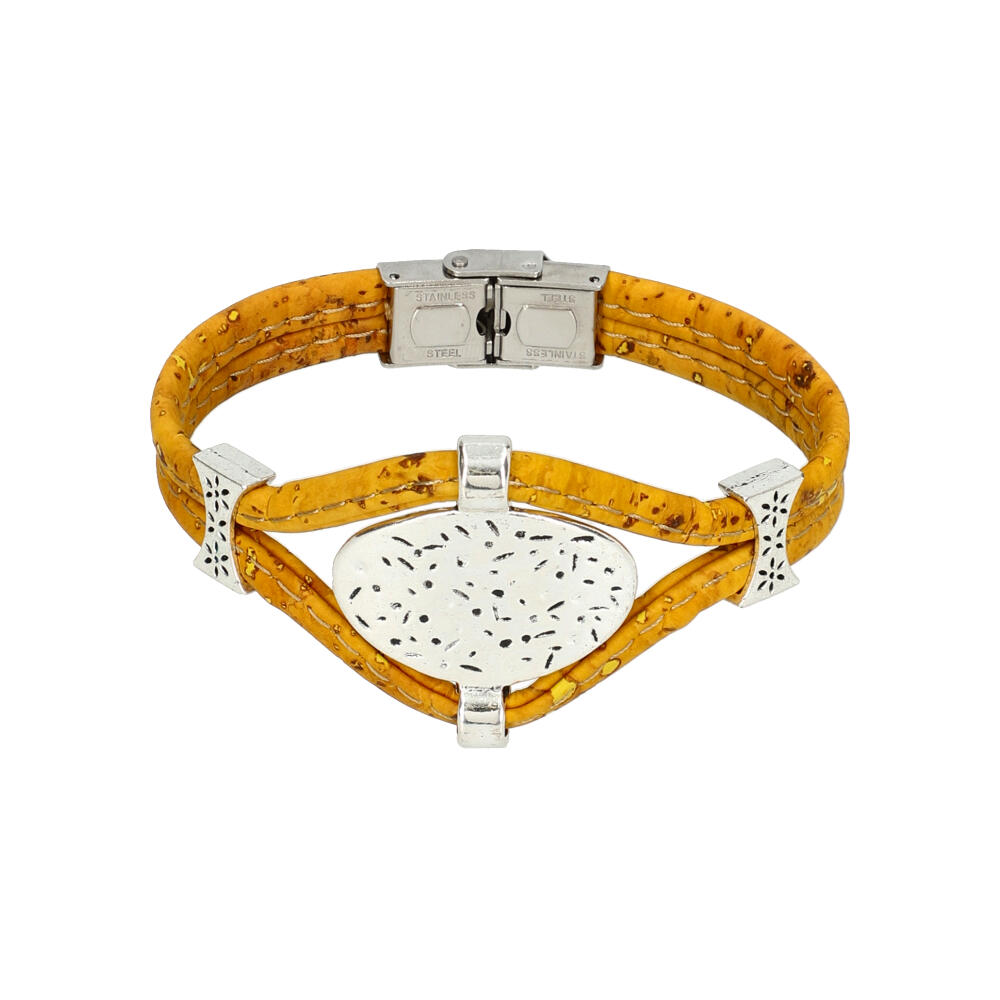 Pulseira em cortiça mulher FBU286 YELLOW ModaServerPro
