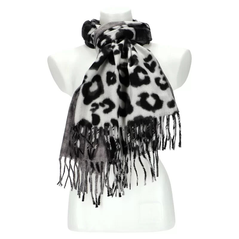 Woman winter scarf Y1101 - BLACK - ModaServerPro