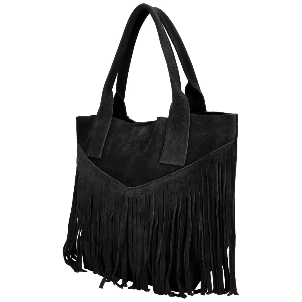 Leather handbag BS1571 - BLACK 1 - ModaServerPro