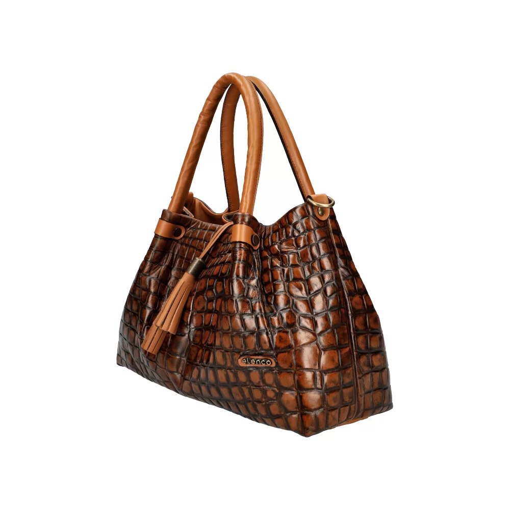 Leather handbag EL6372 - ModaServerPro