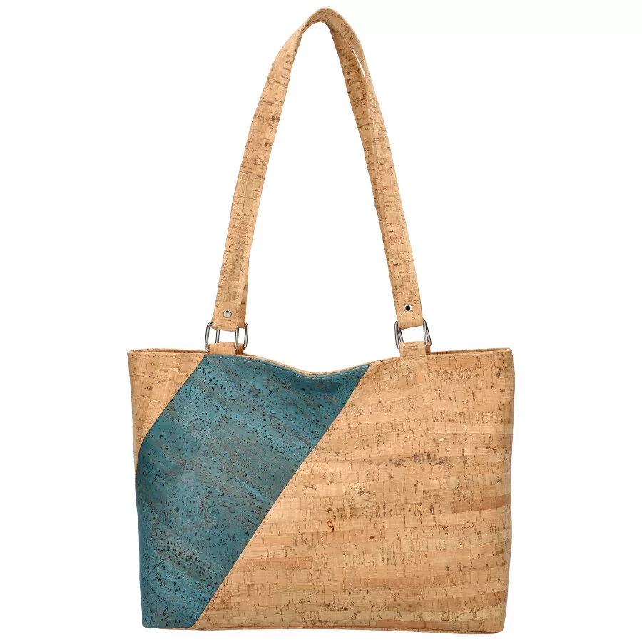 Cork handbag MR016 - BLUE - ModaServerPro