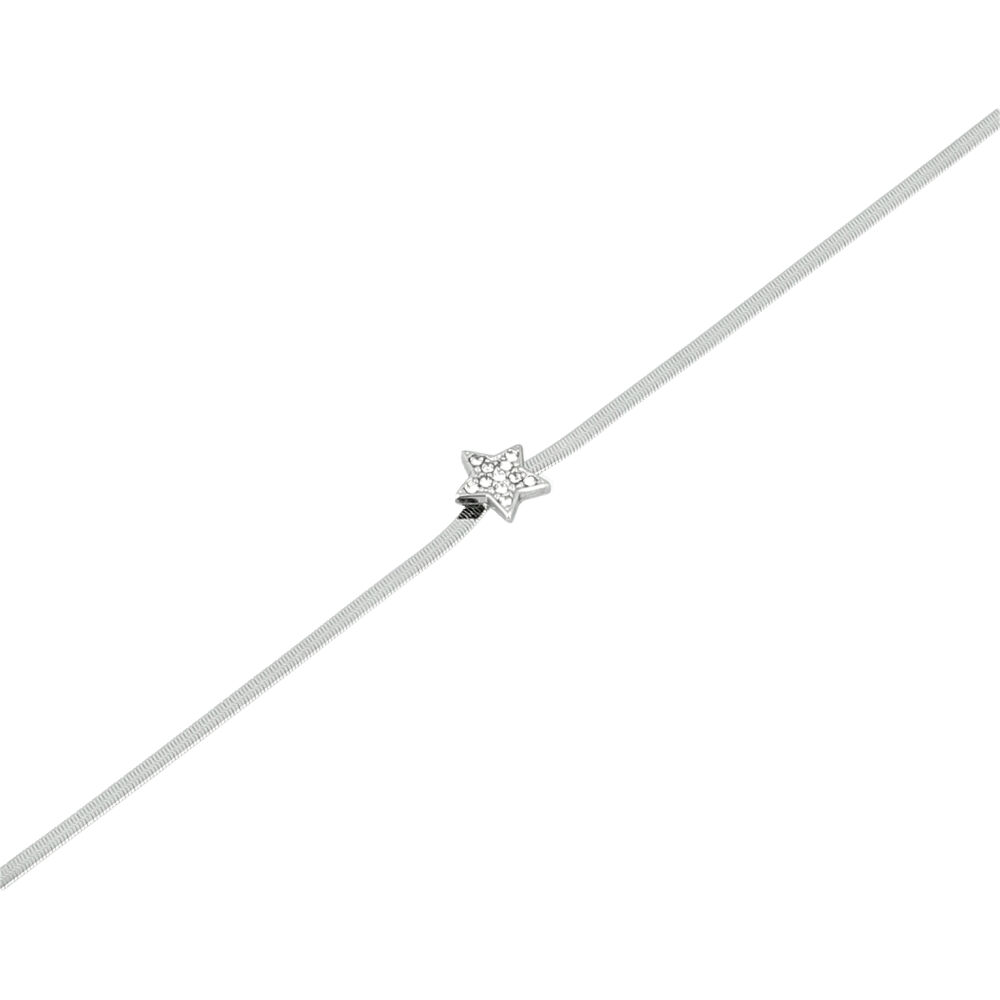 Pulseira em aço mulher FBU650 1 SILVER ModaServerPro