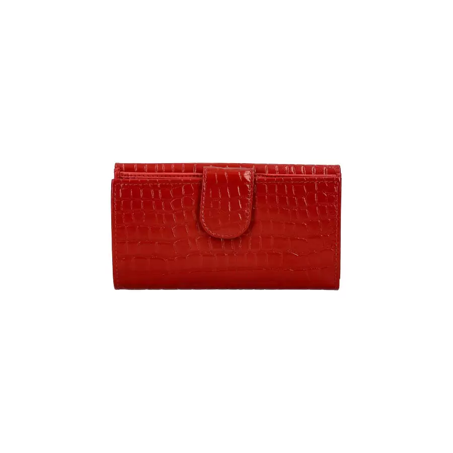 Portefeuille cuir femme 710018 - RED - ModaServerPro