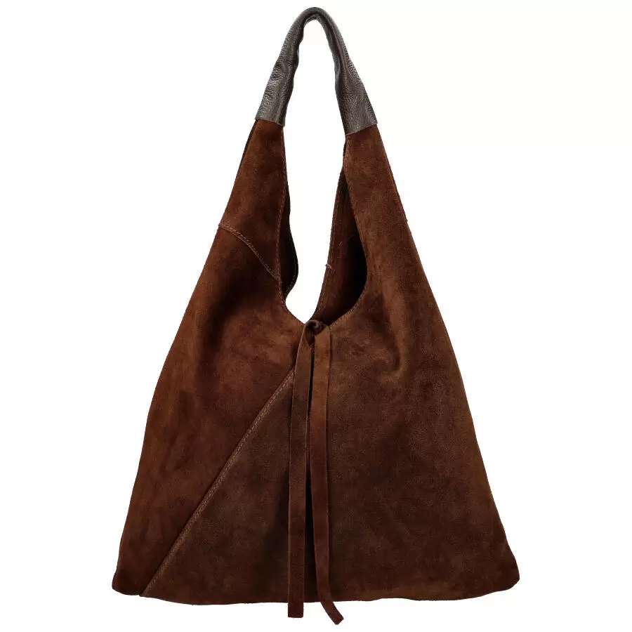Leather handbag 0801 - COFFEE - ModaServerPro