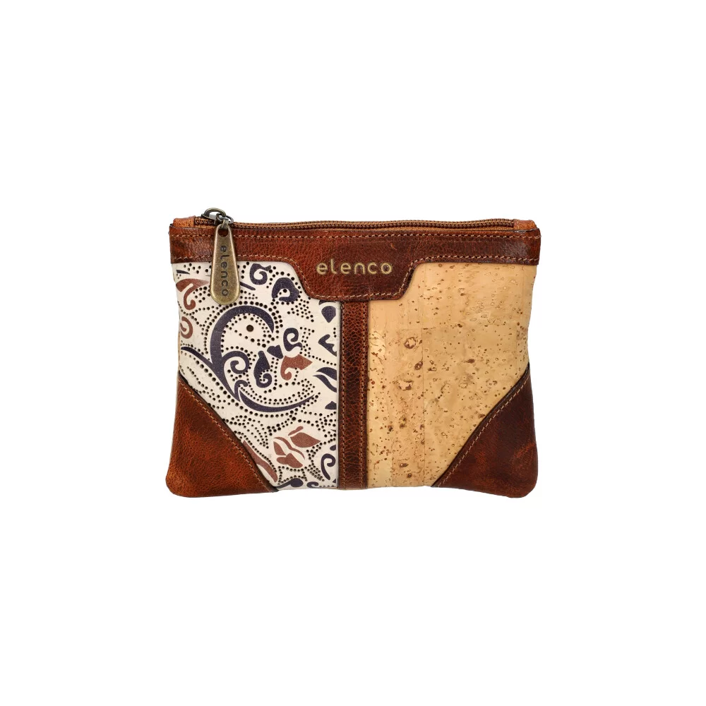 Wallet in cork and leather EL15C 220 - NATUREL - ModaServerPro