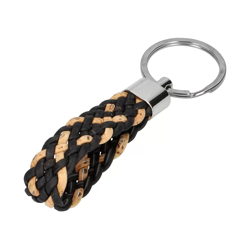 Cork key ring FB013 - BLACK - ModaServerPro